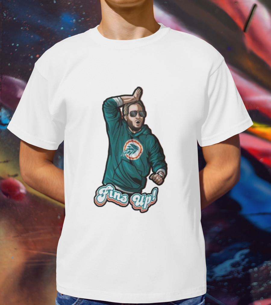 Mike McDaniel Fins Up Miami Dolphins Coach Motivation T-Shirt