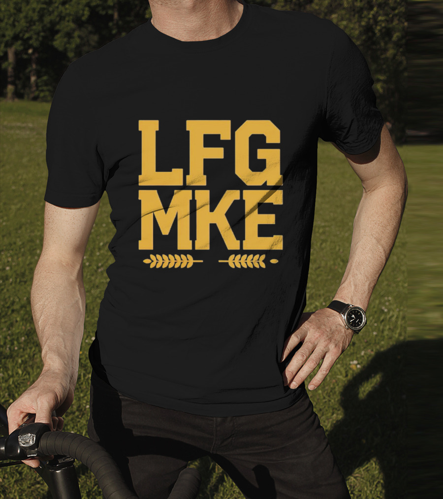 Milwaukee Brewers LFG MKE Wheat Stalks T-Shirt