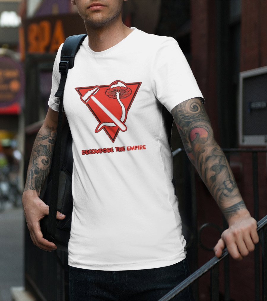Decompose The Empire Mushroom Hammer Triangle T-Shirt