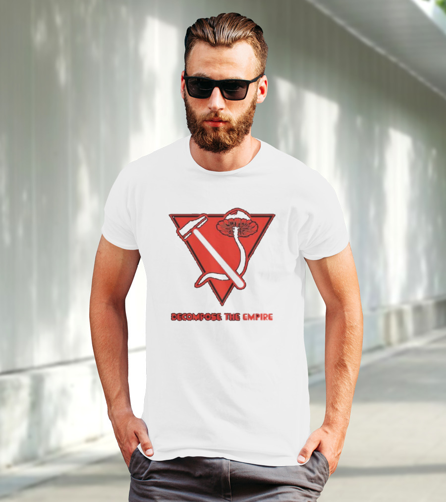 Decompose The Empire Mushroom Hammer Triangle T-Shirt