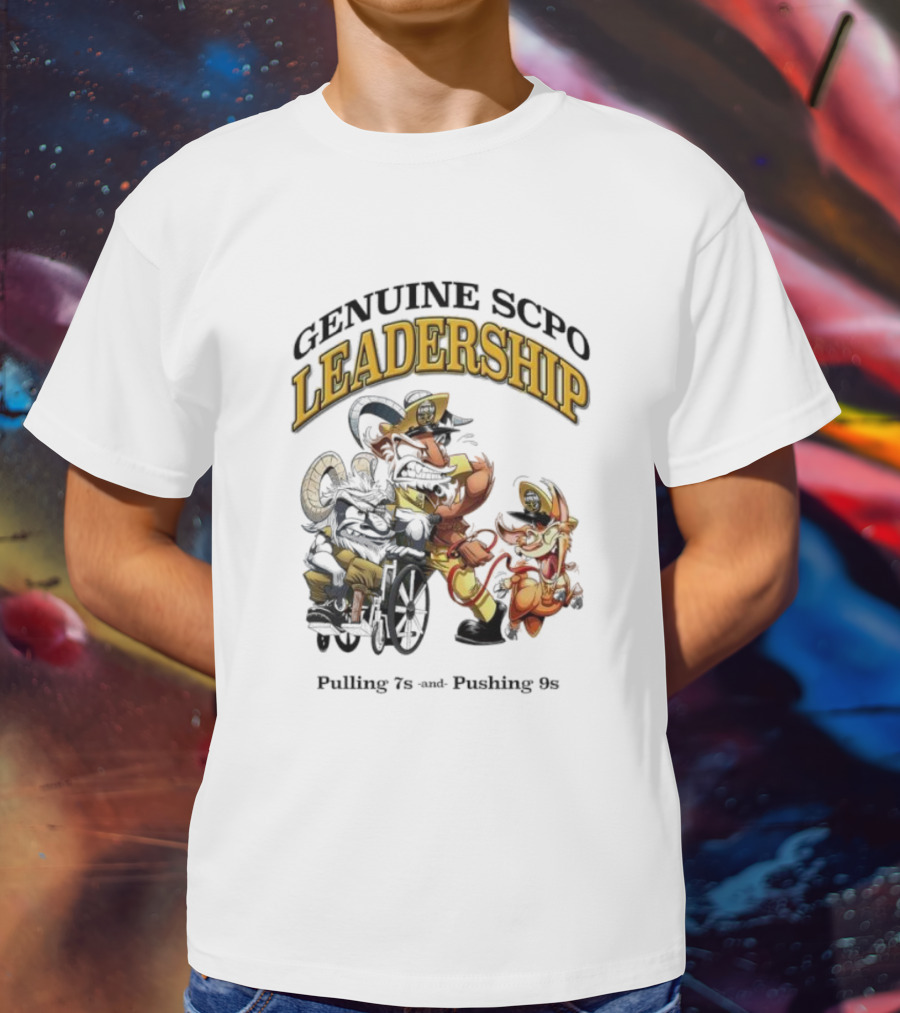 Genuine SCPO Leadership Pulling 7s And Pushing 9s T-Shirt