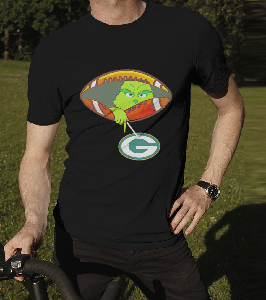 Grinch Ew Football Green Bay Packers Mockery T-Shirt