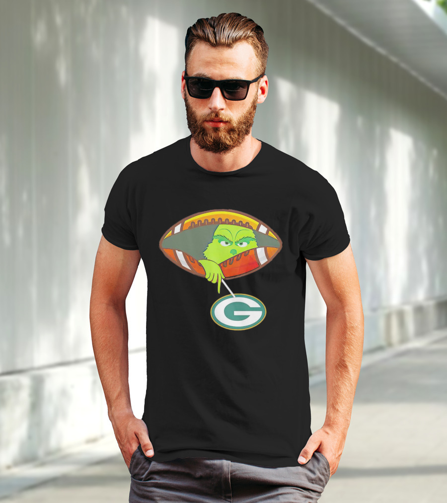Grinch Ew Football Green Bay Packers Mockery T-Shirt