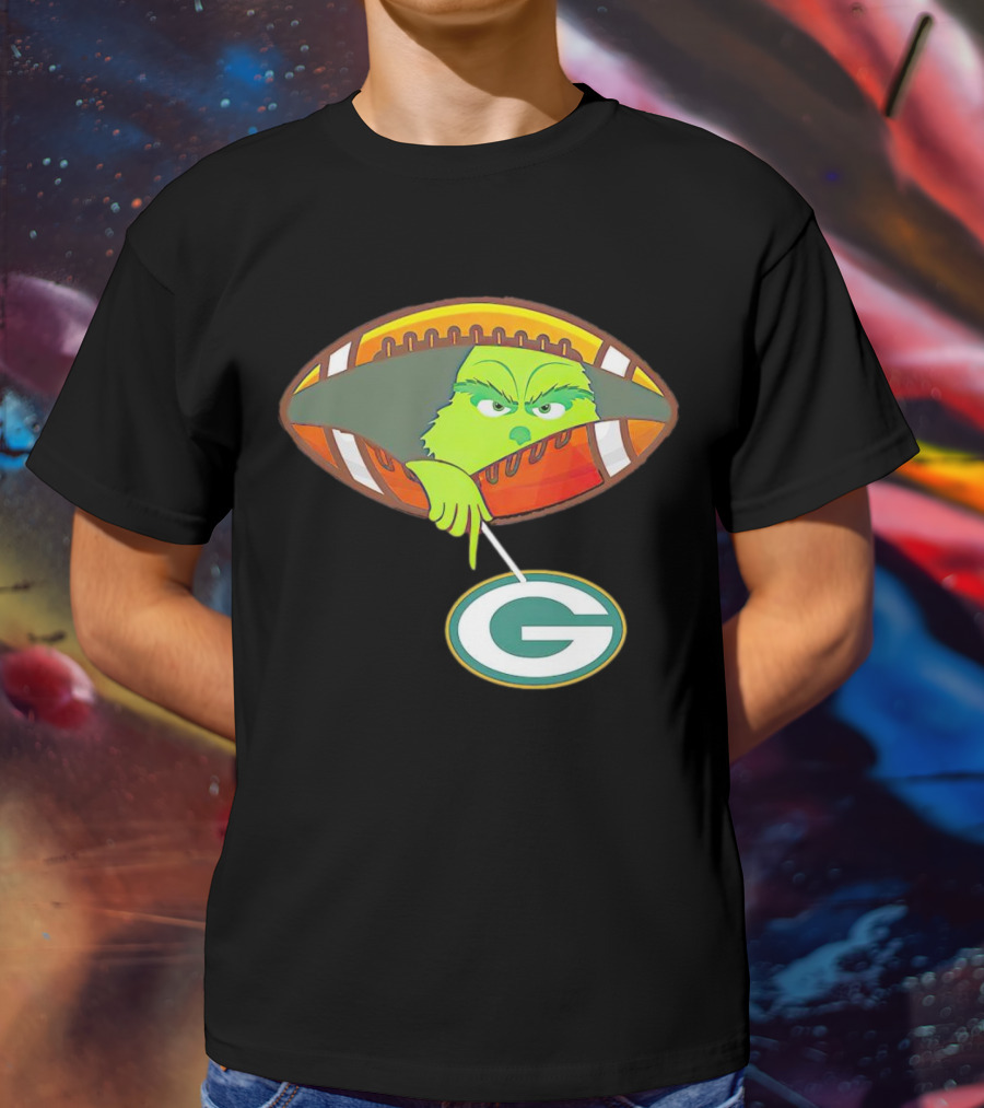Grinch Ew Football Green Bay Packers Mockery T-Shirt