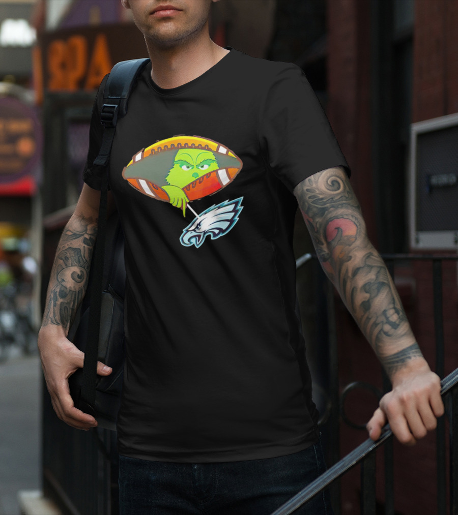 Grinch Ew Philadelphia Eagles Football T-Shirt