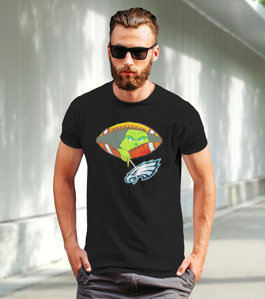 Grinch Ew Philadelphia Eagles Football T-Shirt