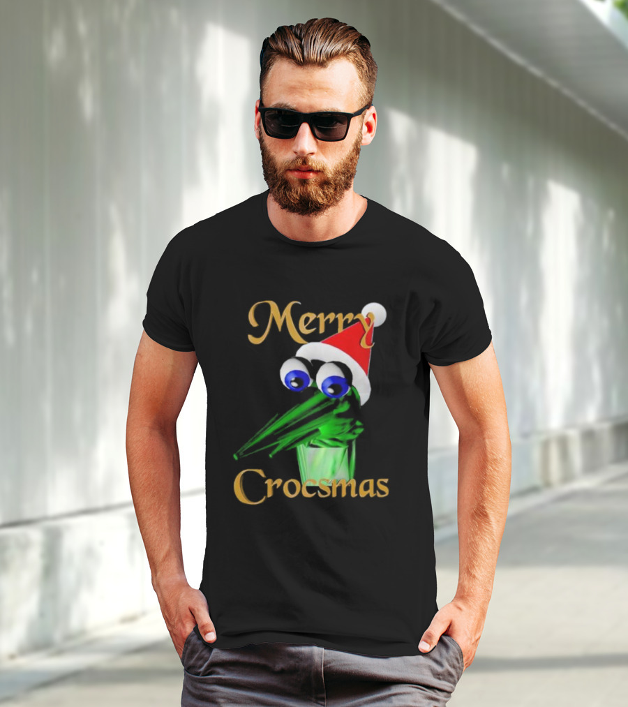 Merry Crocsmash Kekcroc Christmas Santa Hat T-Shirt