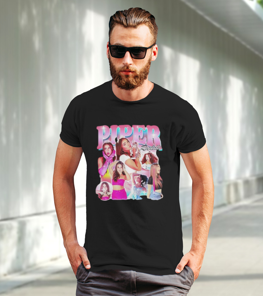 Piper Rockelle Glamorous Fashion Collage With Cat And Friends T-Shirt