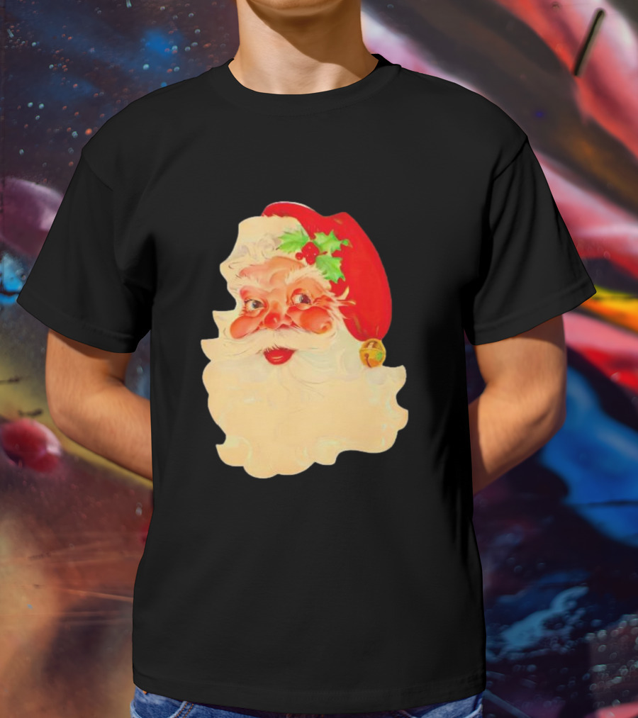 Santa Claus Vintage 1960s Christmas Nostalgia T-Shirt