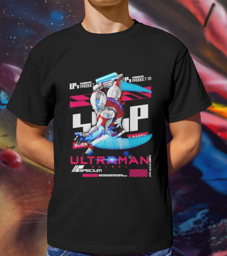 ULTRAMAN 1966 Product 01 Specium Science Patrol Party T-Shirt