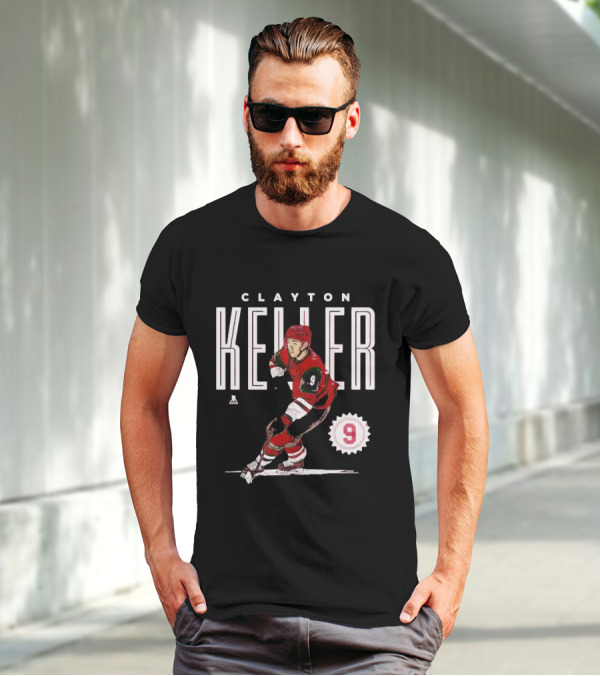 CLAYTON KELLER ARIZONA NUMBER 9 HOCKEY PLAYER T-Shirt