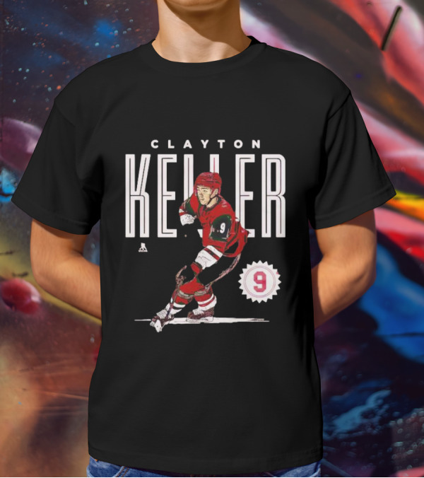 CLAYTON KELLER ARIZONA NUMBER 9 HOCKEY PLAYER T-Shirt