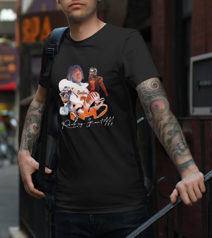 Rockey Grant RG3 Sanford Heavy 3 Football T-Shirt