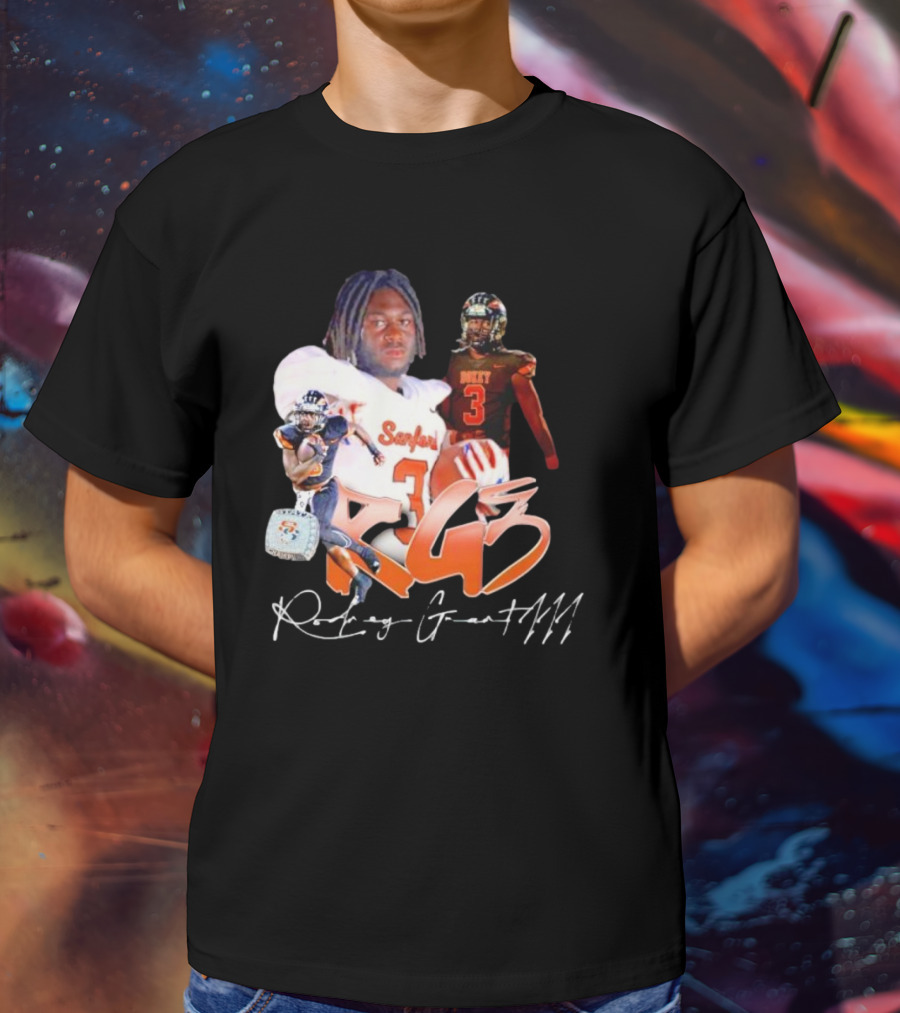 Rockey Grant RG3 Sanford Heavy 3 Football T-Shirt