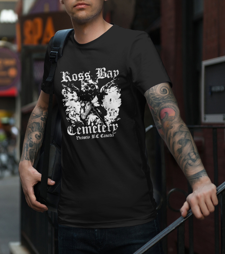 Ross Bay Cemetery Victoria BC Canada Vintage Gothic Skull T-Shirt