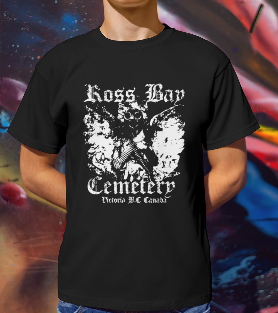 Ross Bay Cemetery Victoria BC Canada Vintage Gothic Skull T-Shirt