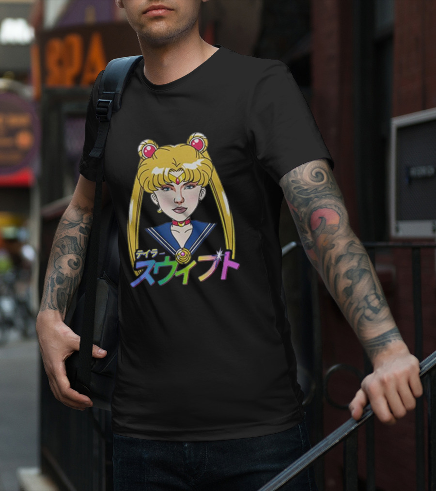 Sailor Moon Taylor Swift Anime Crossover Meme T-Shirt