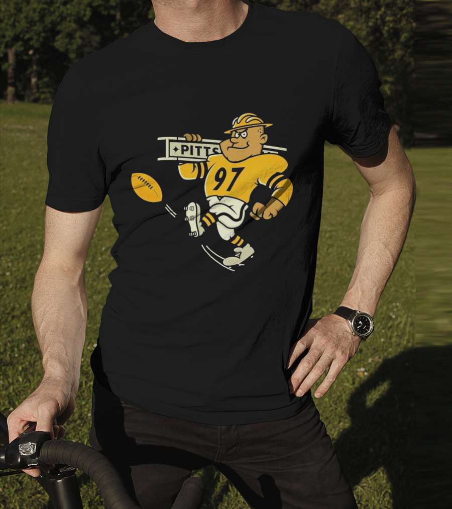 Steely McBeam Pittsburgh Steelers 97 PITT Caricature T-Shirt