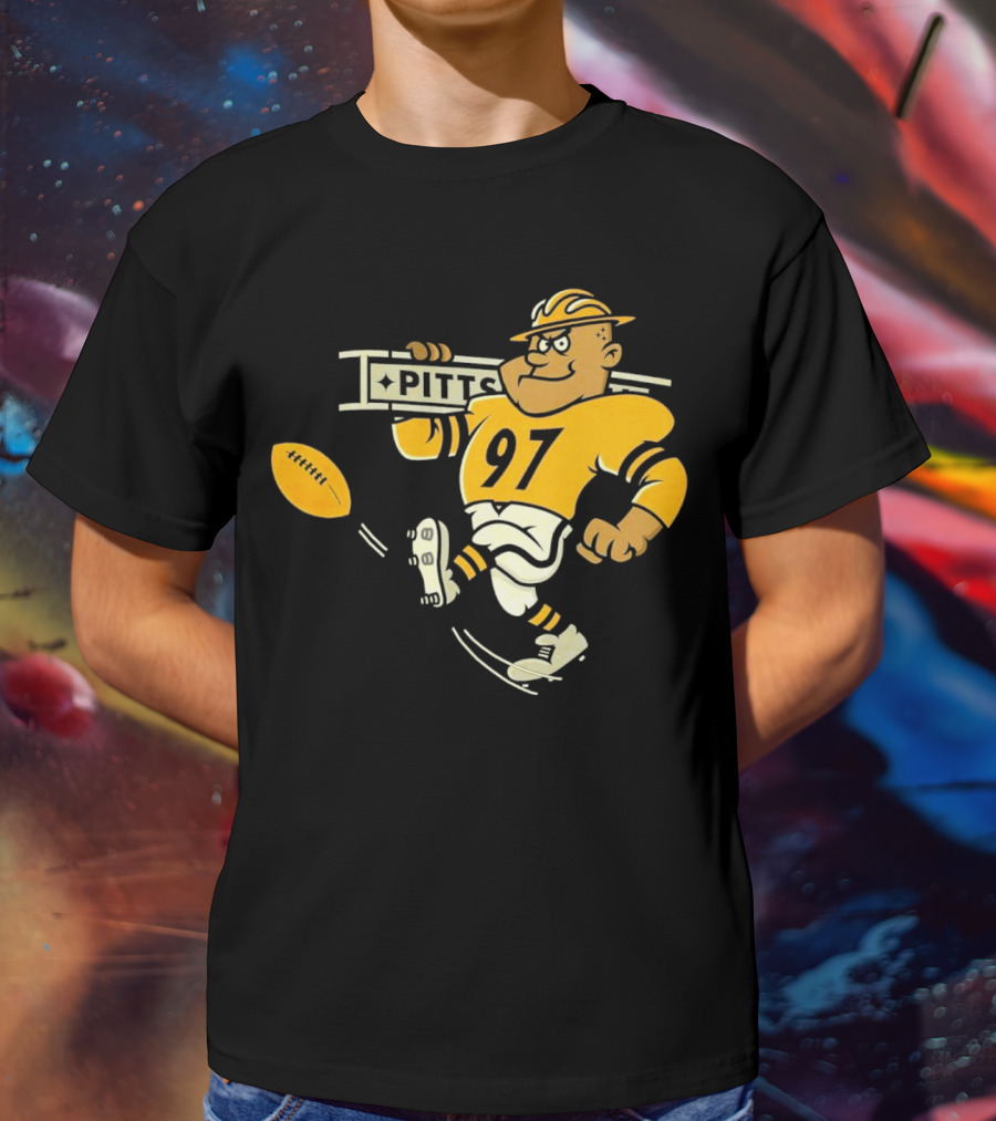 Steely McBeam Pittsburgh Steelers 97 PITT Caricature T-Shirt