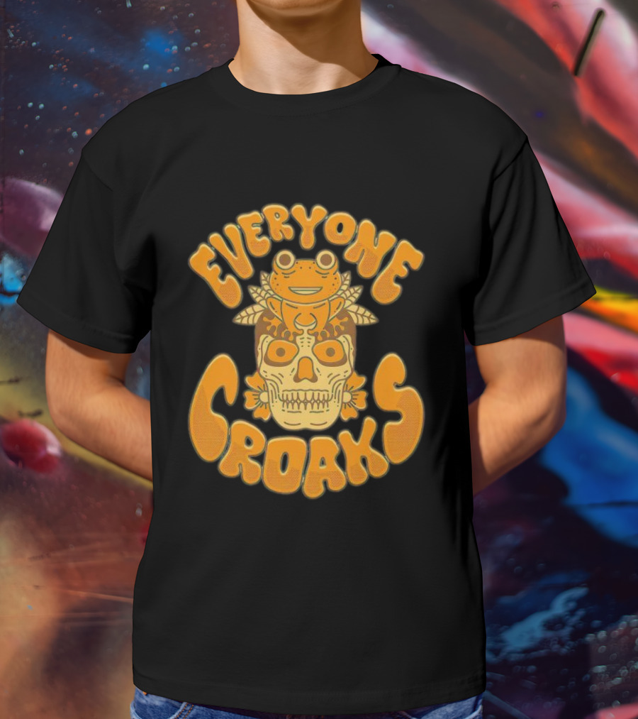 Everyone Croaks Sugar Skull Frog T-Shirt