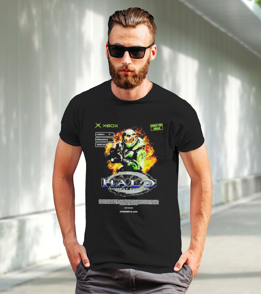 Xbox Halo Combat Evolved Only On Xbox November 15 2001 T-Shirt