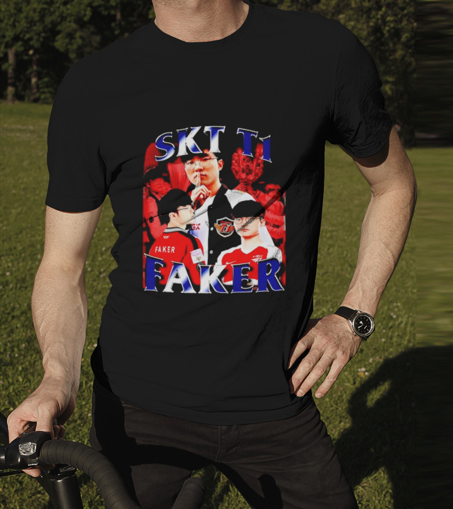 SKT T1 Faker Vintage Champion Legacy T-Shirt