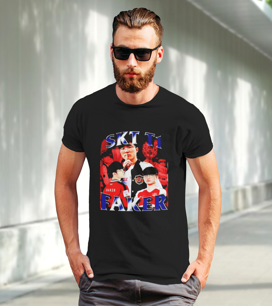 SKT T1 Faker Vintage Champion Legacy T-Shirt