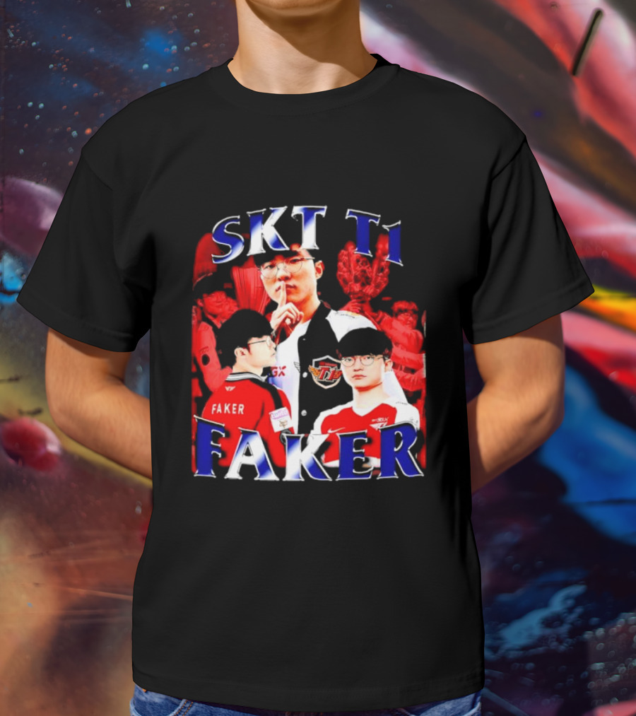 SKT T1 Faker Vintage Champion Legacy T-Shirt