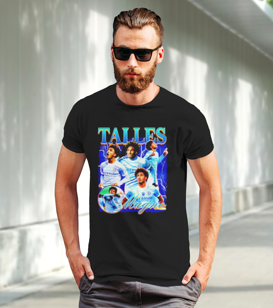 Talles Magno Etihad Airways Lightning Soccer Montage T-Shirt
