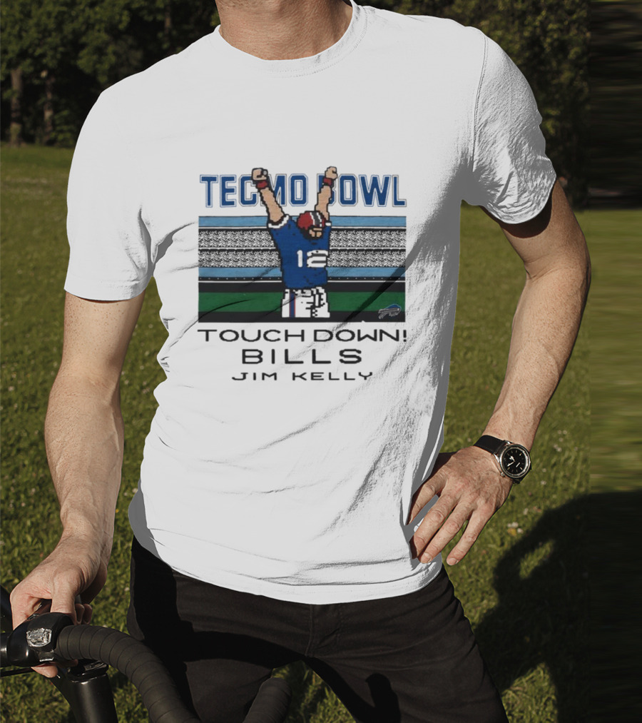 Tecmo Bowl Touch Down Bills Jim Kelly T-Shirt