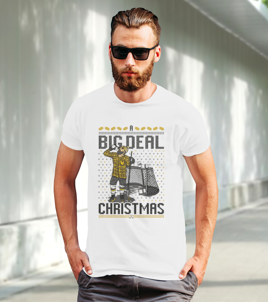 Big Deal Christmas Hockey Goalie T-Shirt