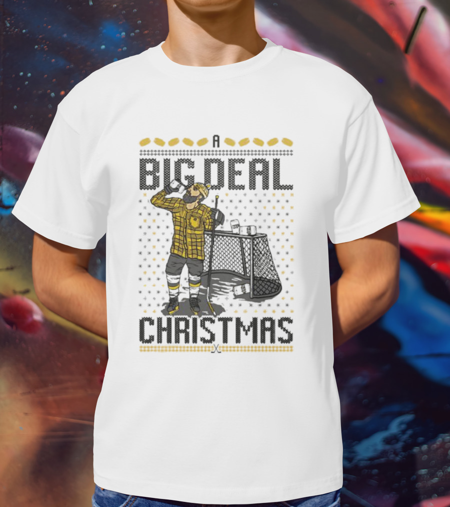Big Deal Christmas Hockey Goalie T-Shirt
