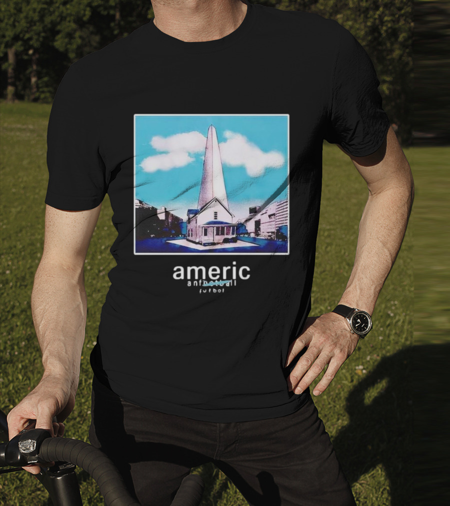 Americ Anfootball Futbol House And Obelisk Cityscape T-Shirt