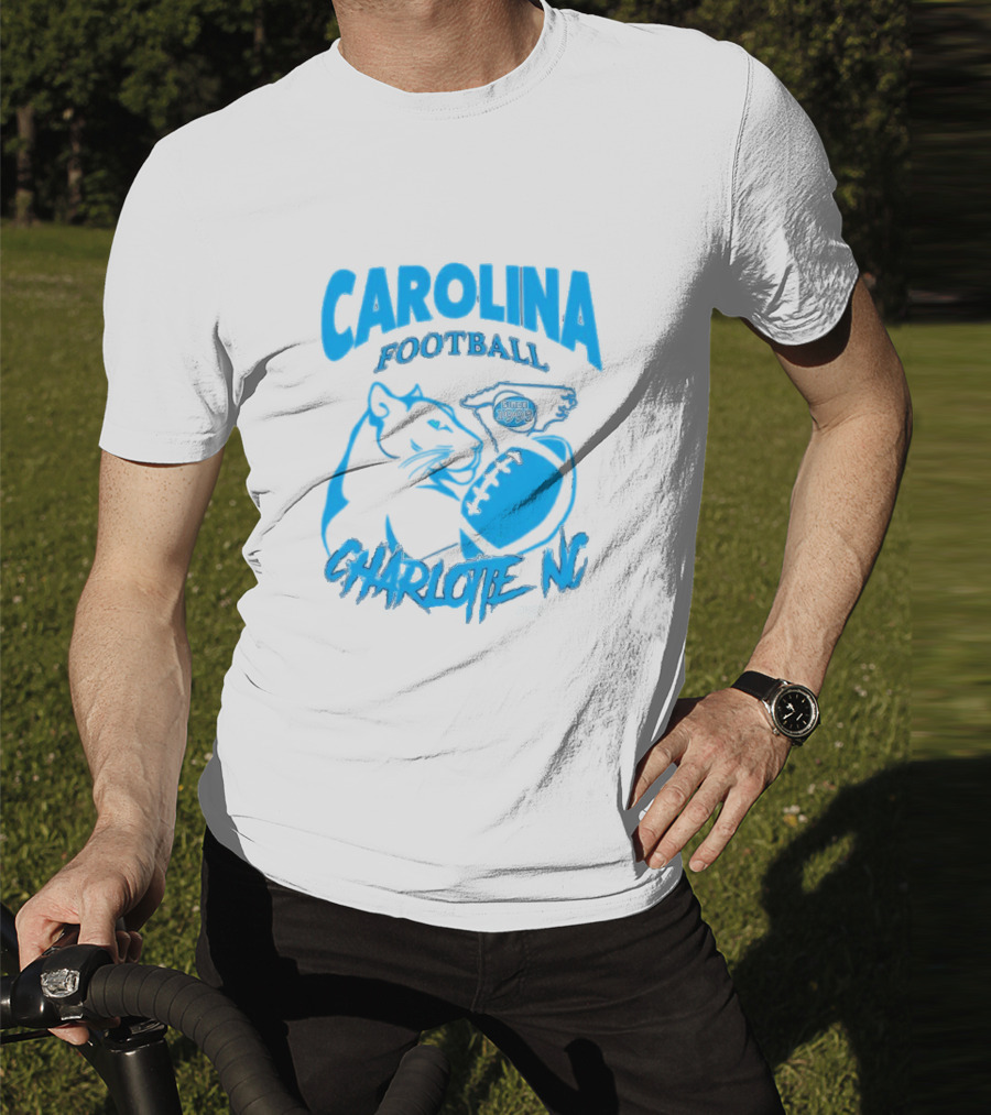 Carolina Football Since 1995 Charlotte NC Panther T-Shirt
