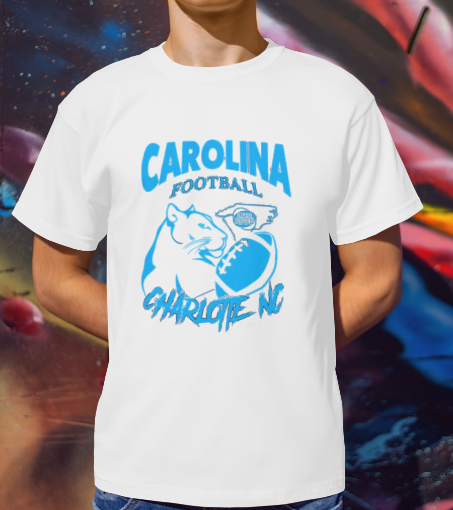 Carolina Football Since 1995 Charlotte NC Panther T-Shirt