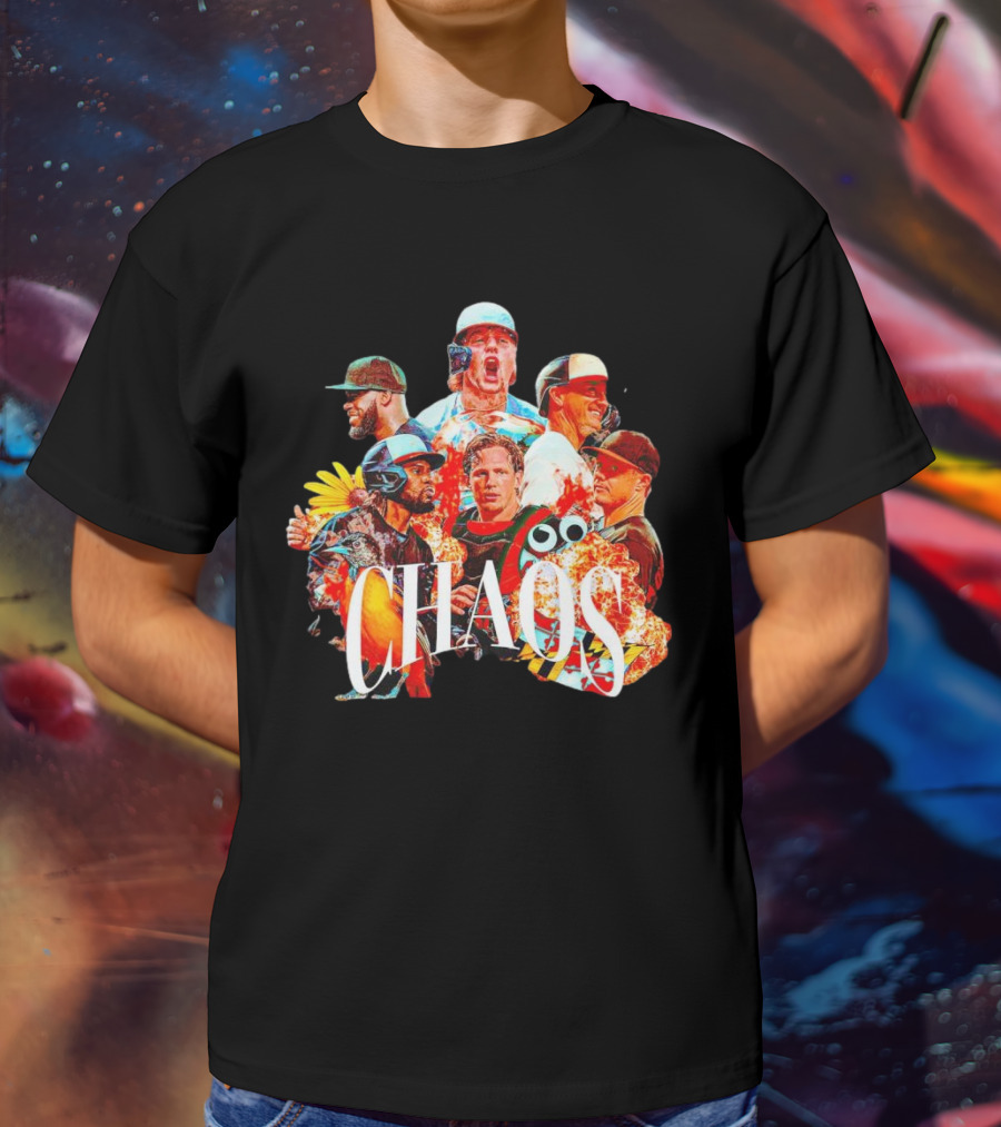 CHAOS Baltimore Orioles Baseball Players Action Collage T-Shirt