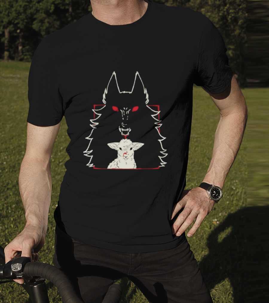 Duplicity By Morsusmania Wolf And Lamb Duality T-Shirt
