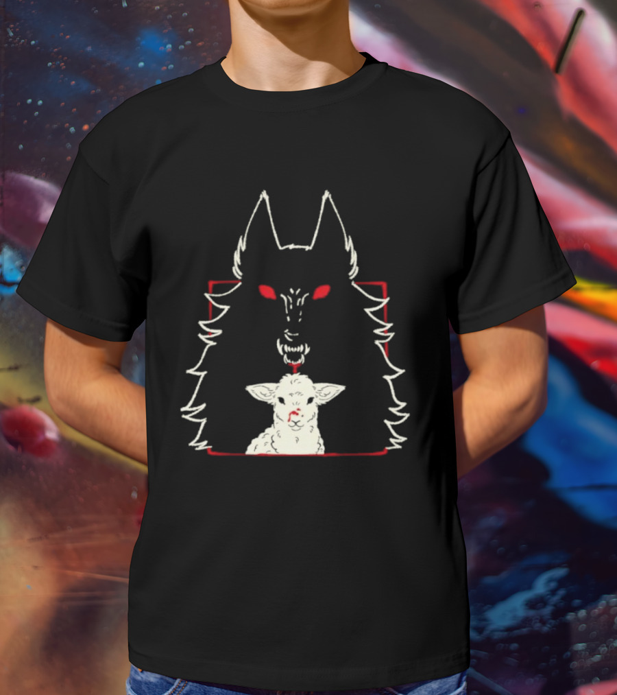 Duplicity By Morsusmania Wolf And Lamb Duality T-Shirt