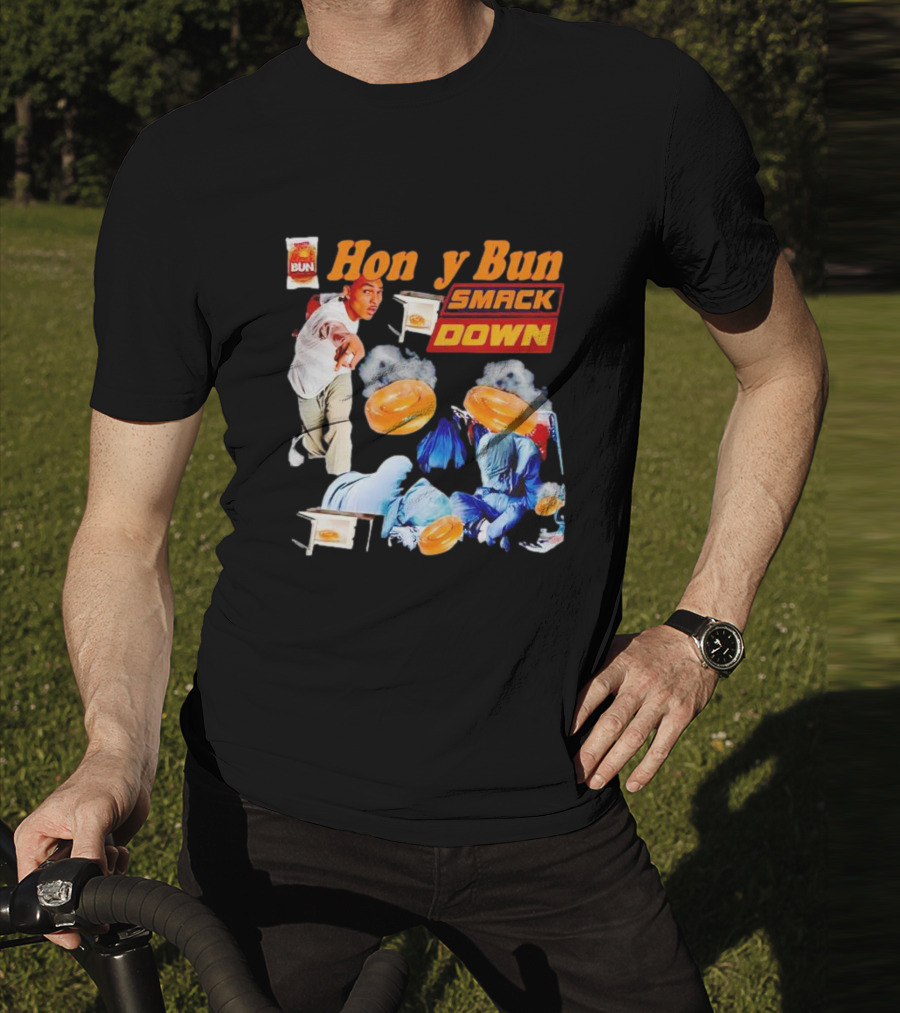 Honey Bun Smackdown Action Scene With Fighting Moves And Buns T-Shirt