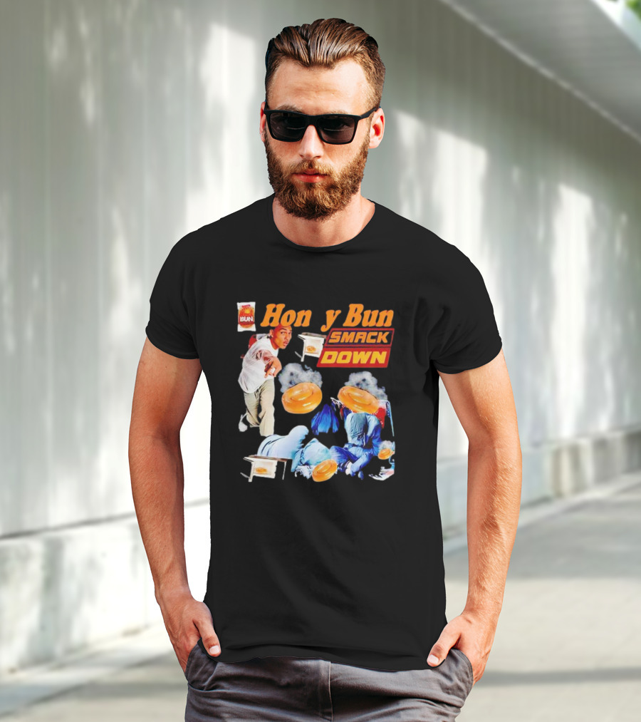 Honey Bun Smackdown Action Scene With Fighting Moves And Buns T-Shirt