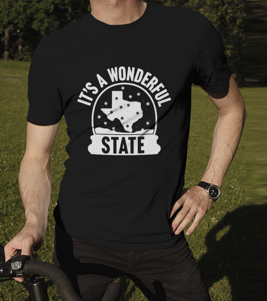 It's A Wonderful State Texas Snow Globe Holiday T-Shirt