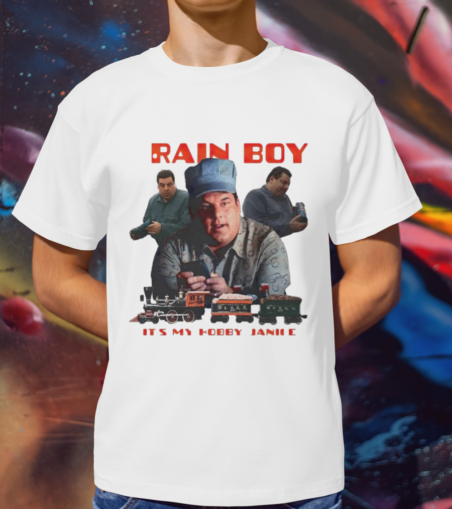 Tony Soprano Train Boy It's My Hobby Janice T-Shirt