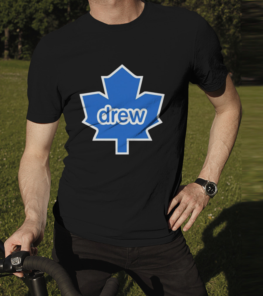 Toronto Maple Leaf Drew Logo Blue Leaf T-Shirt