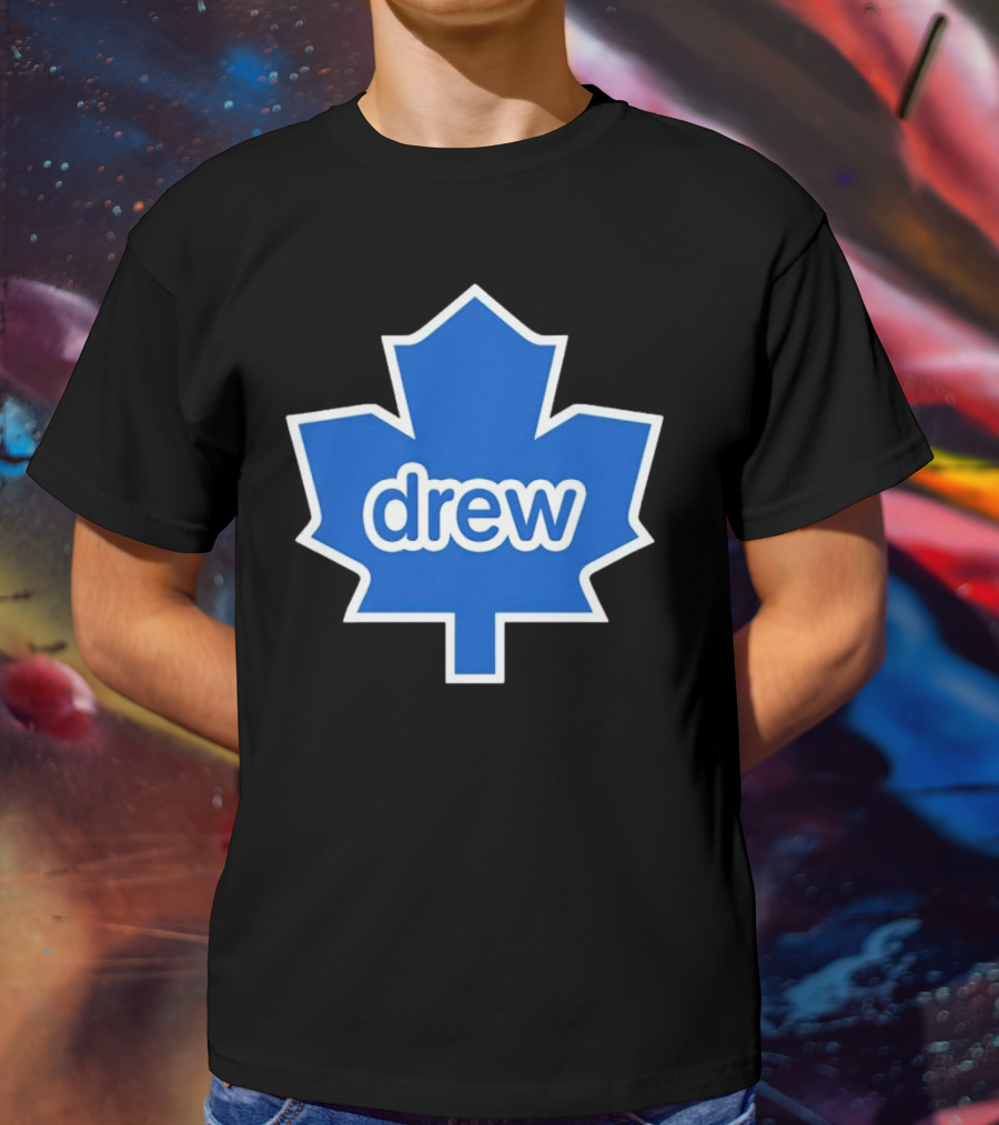 Toronto Maple Leaf Drew Logo Blue Leaf T-Shirt
