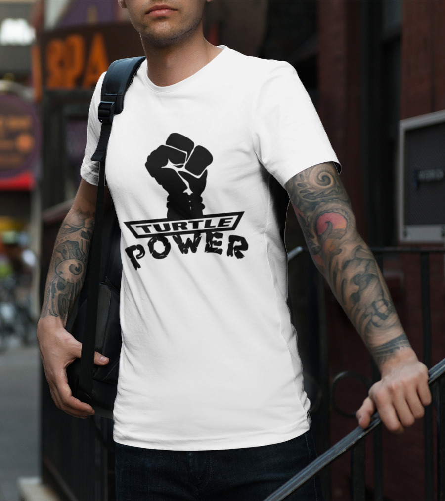 Turtle Power Fist Revolution Bold Iconic T-Shirt