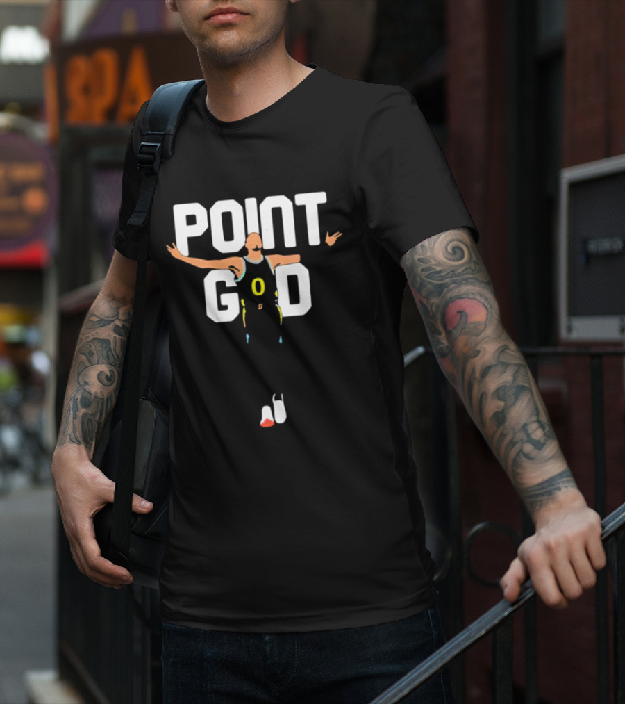 Point God Tyrese Haliburton Basketball Pose T-Shirt