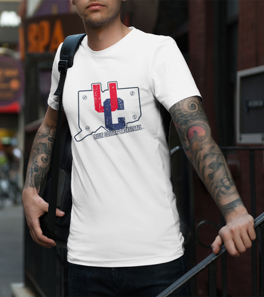 UC Blue Collar Basketball Connecticut T-Shirt