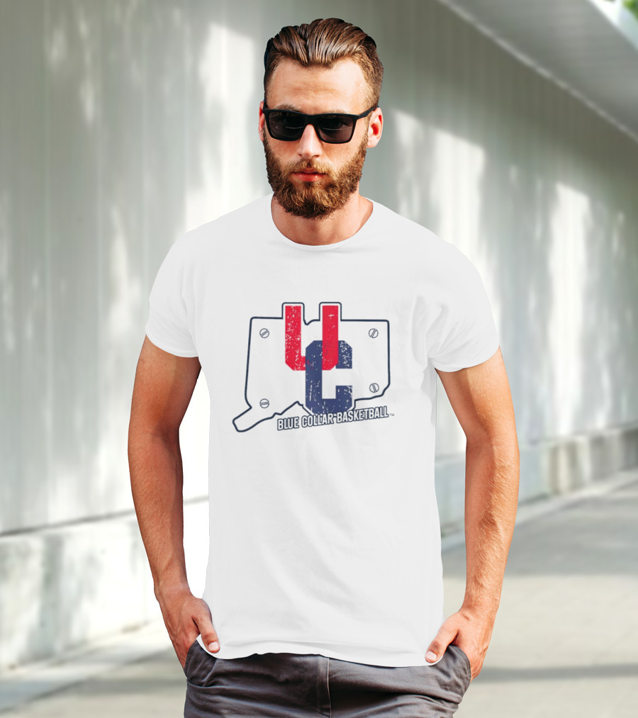 UC Blue Collar Basketball Connecticut T-Shirt