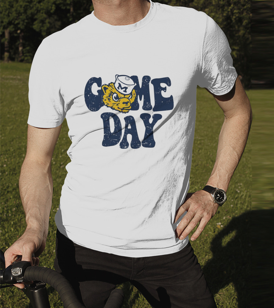 University Of Michigan Game Day Vintage Wolverine T-Shirt
