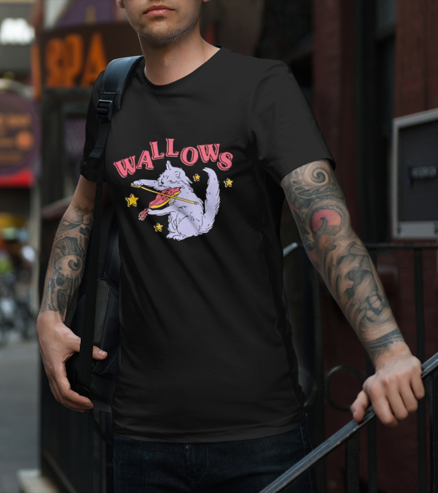 Wallows Playing Cat Fiddle With Stars T-Shirt